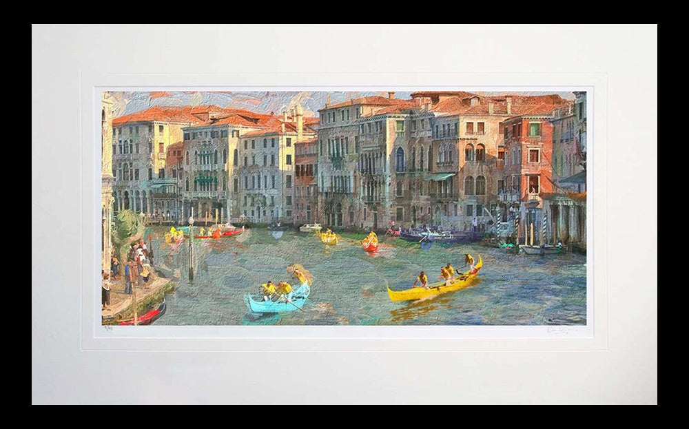 Other - The Gondola Race, Venice Flat Black Frame