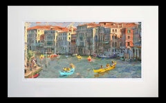 Other - The Gondola Race, Venice Flat Black Frame