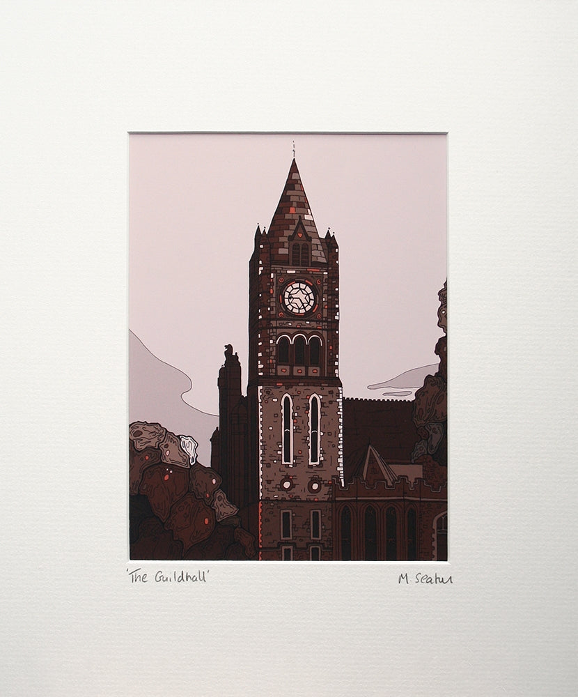 The Guildhall, Derry-16 x 11.5-Unframed