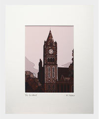 The Guildhall, Derry-16 x 11.5-Small Flat White Frame