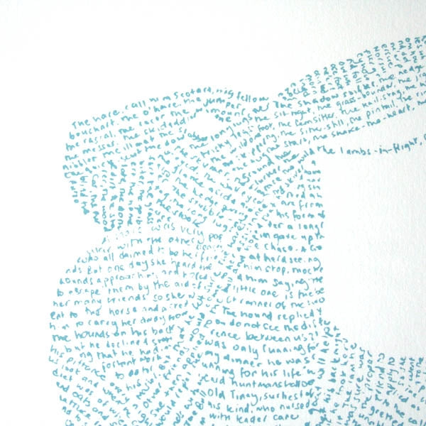 Screen Print - The Hare in Blue