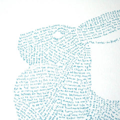 Screen Print - The Hare in Blue