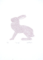 Screen Print - The Hare in Red Unframed