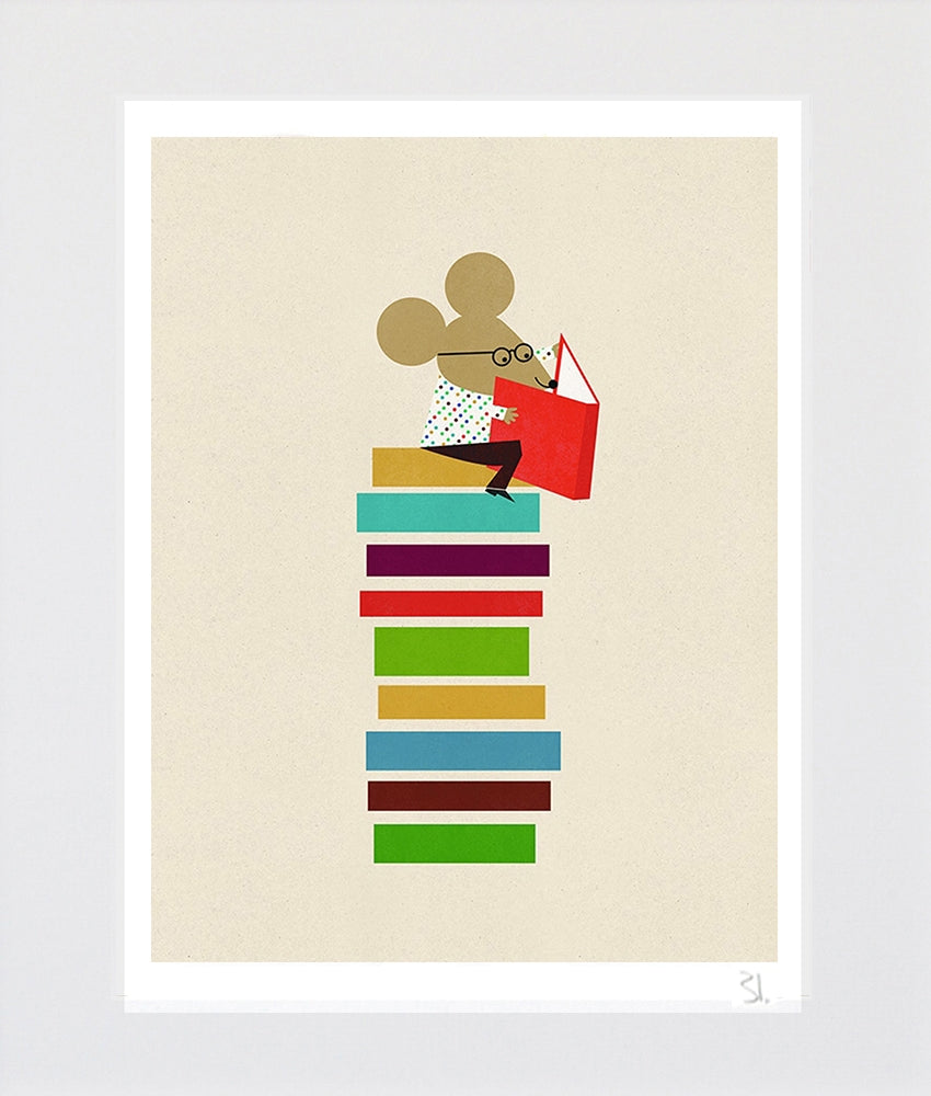The Library Mouse Unframed