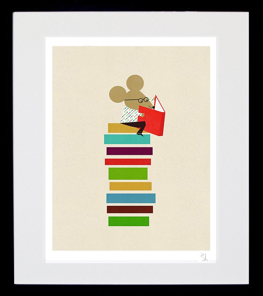 The Library Mouse Black Frame