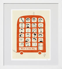 The Magic Bus White Frame