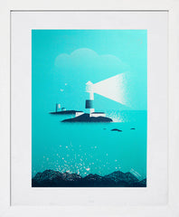 The Maiden's, Co Antrim White Frame (With Mount)