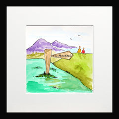 The Mournes Small Flat Black Frame