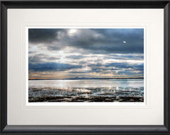 Co Down - The Mournes From Kircubbin Black Bevelled Frame