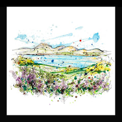 Print Open Edition Landscape - The Mournes From Murlough-30 x 30-Black Box Frame (No Mount)