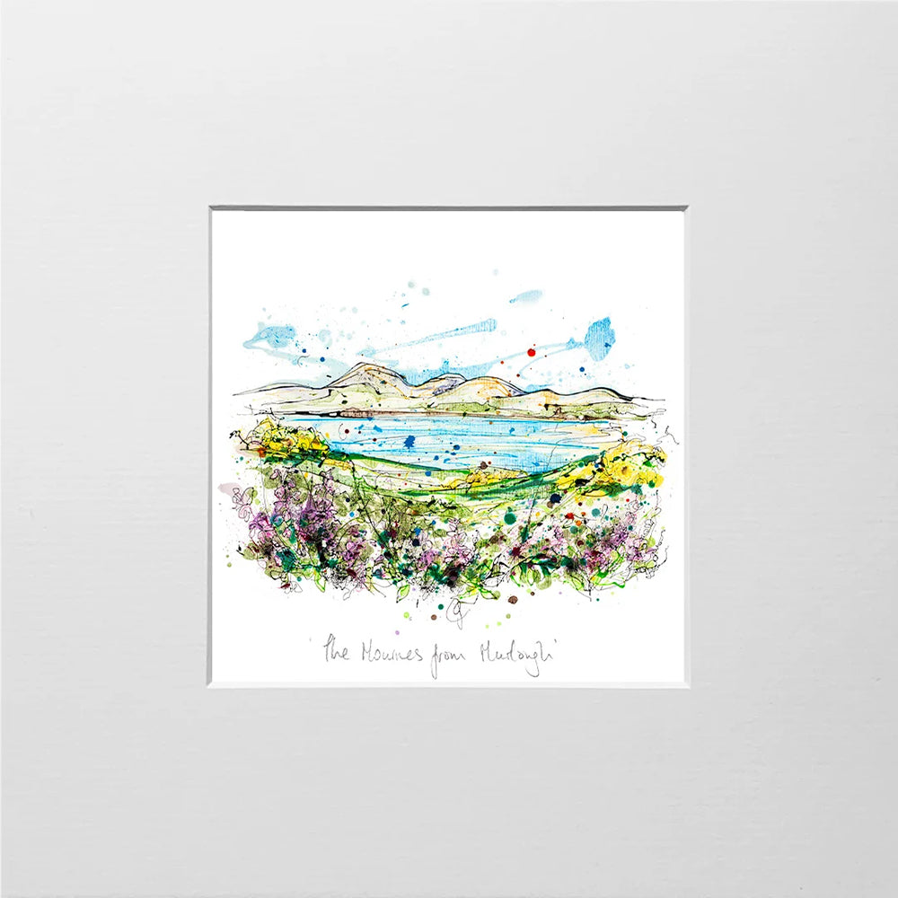 Print Open Edition Landscape - The Mournes From Murlough-12 x 12-Unframed