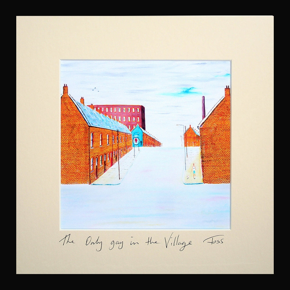 The Only Gay in the Village Framed 15 x 15