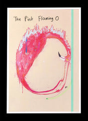 The Pink Flaming O - Flat Black Frame