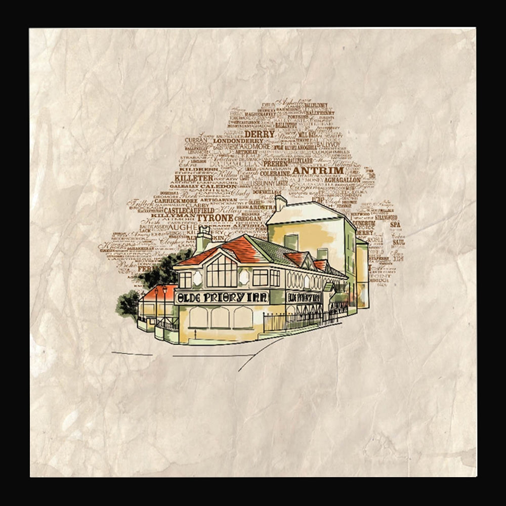 Olde Priory Inn, Holywood Black frame