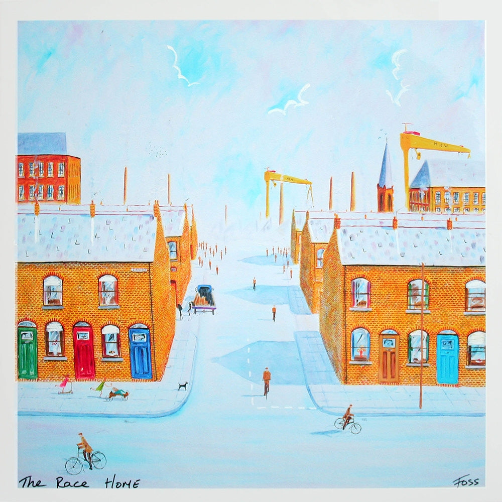 The Race Home Unframed 40 x 40