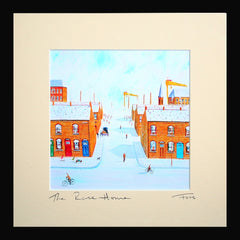 The Race Home Framed 15 x 15