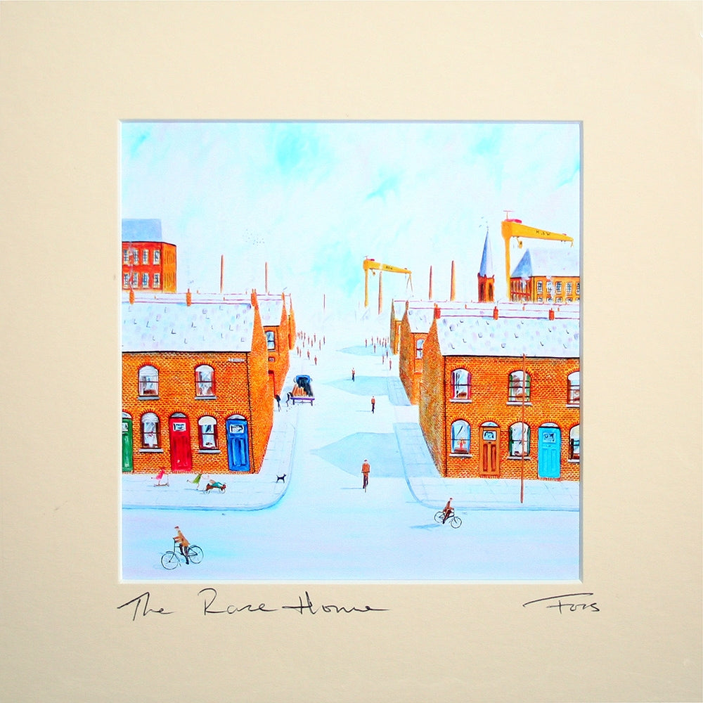 The Race Home Unframed 15 x 15