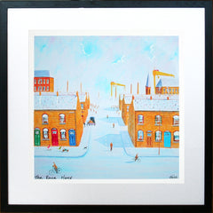 The Race Home Framed 40 x 40