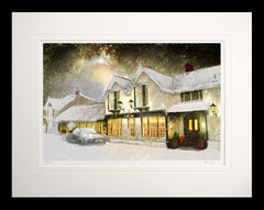 Co Down - The Red Umbrella Crawfordsburn Flat Black Frame