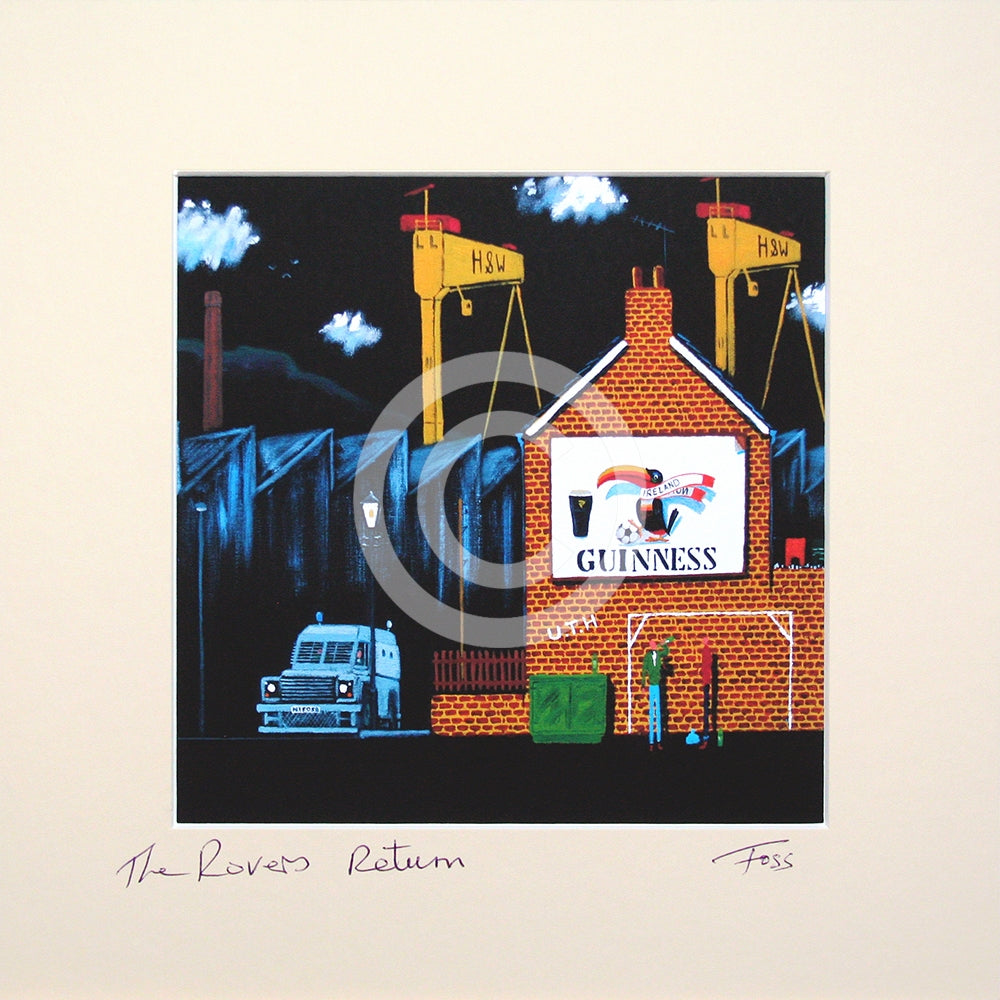 Print - The Rovers Return-15 x 15-Unframed