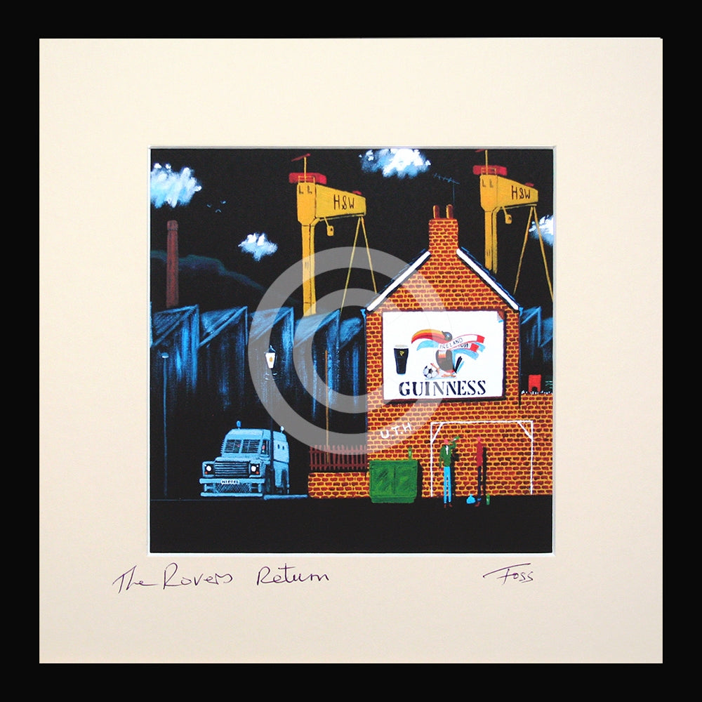 Print - The Rovers Return-15 x 15-Framed