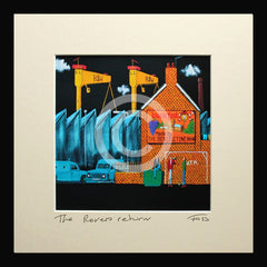 Print - The Rovers Return 2-15 x 15-Small Flat Black Frame