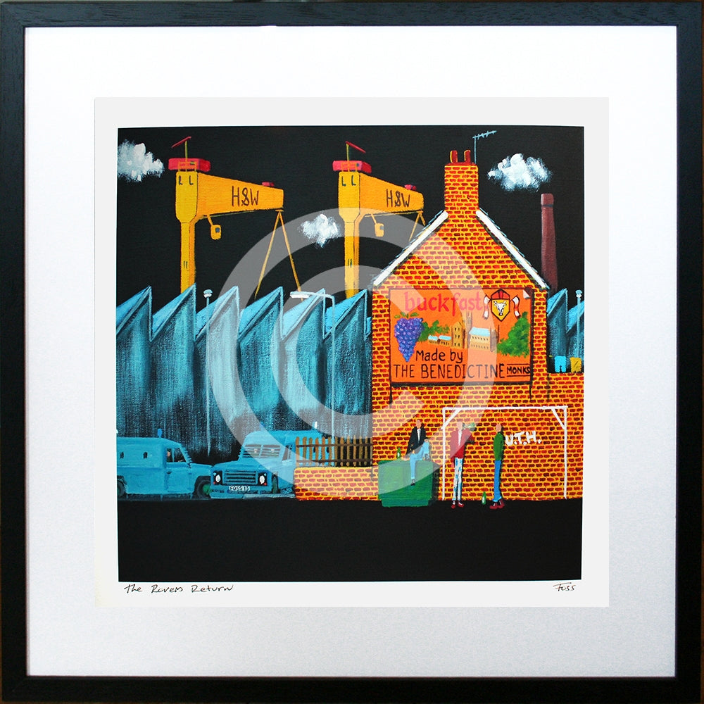Print - The Rovers Return 2-40 x 40-Black Box Frame