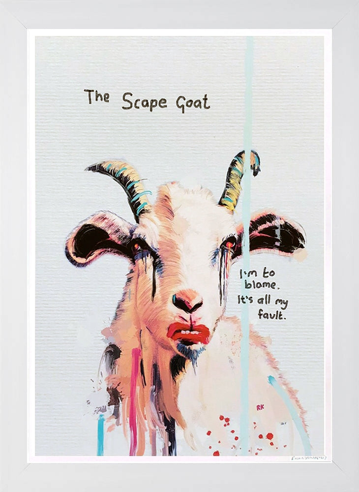 The Scape Goat - White Frame