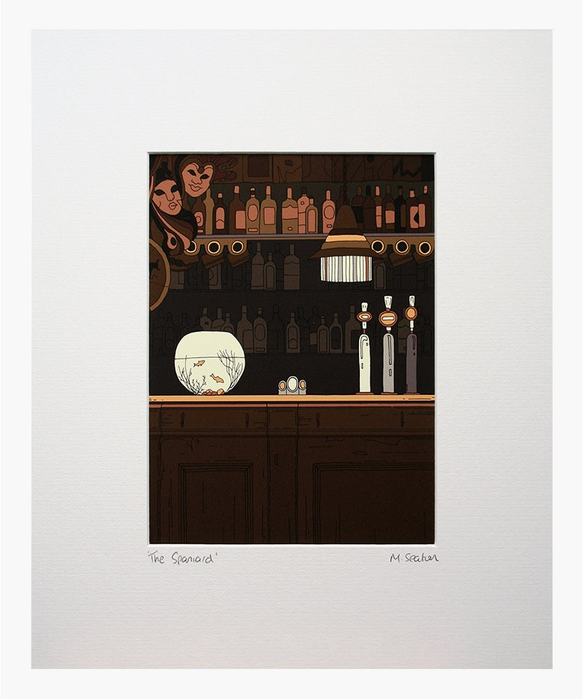 The Spaniard-16 x 11.5-Small Flat White Frame