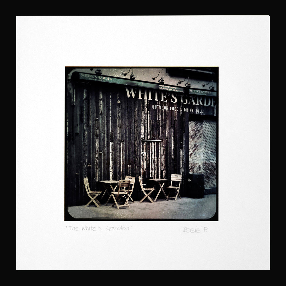 Belfast - The White's Garden Black Frame (No Mount)