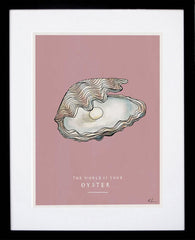 The World Is Your Oyster Black Frame