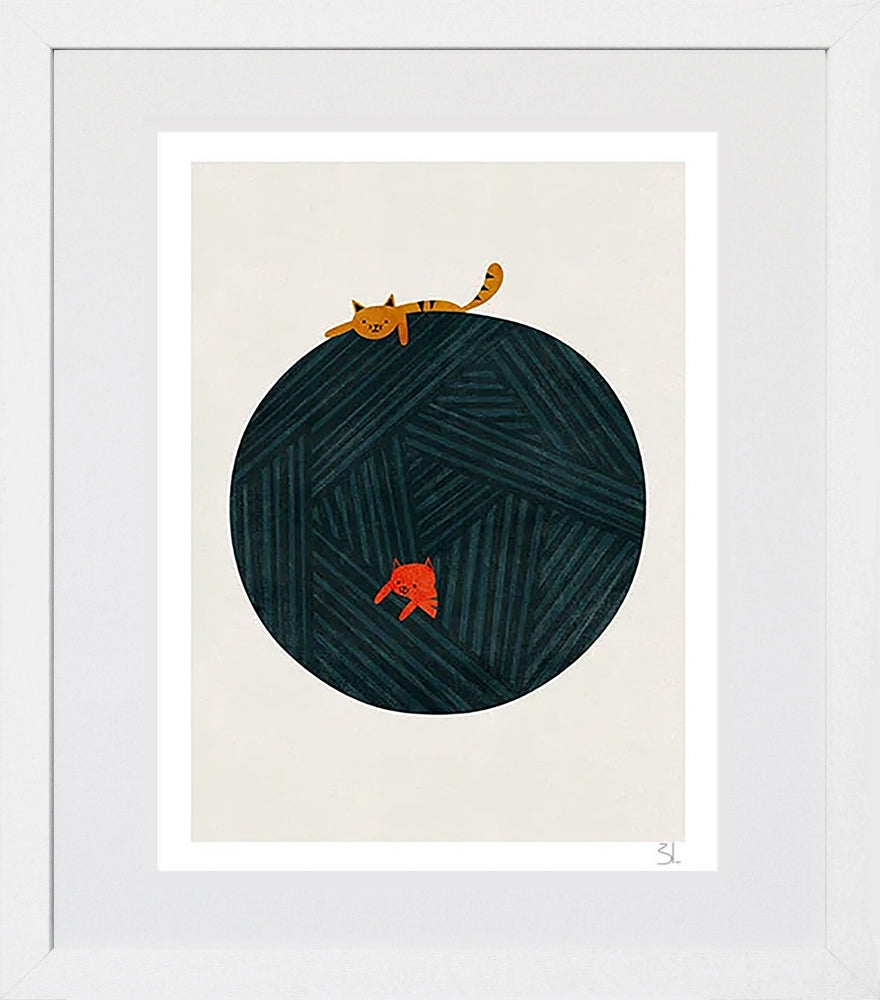 The Yarn Ball White Box Frame