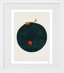 The Yarn Ball White Box Frame