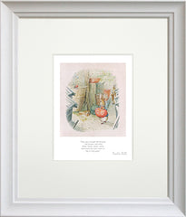 Peter Rabbit - They Got Amongst Flower-Pots - Framed