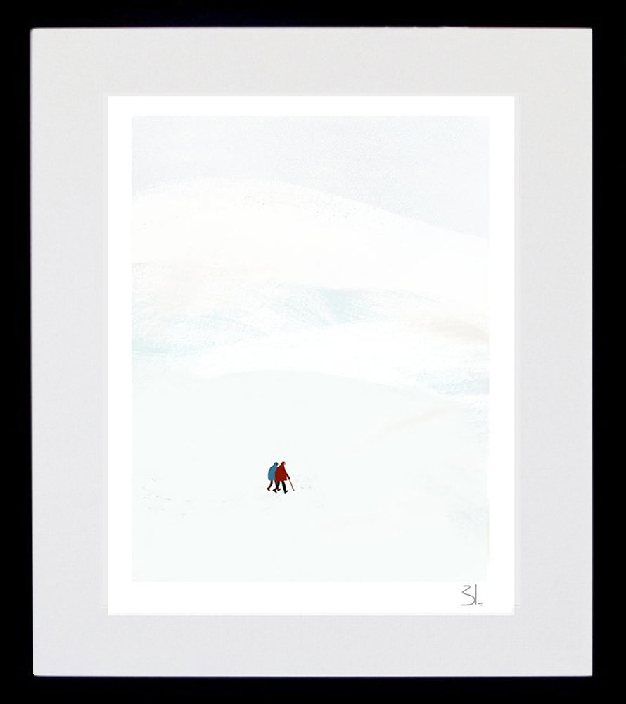 Through The Snow Black Frame