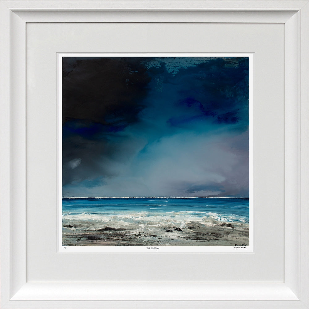 Print - Tide Watching Chunky White Frame