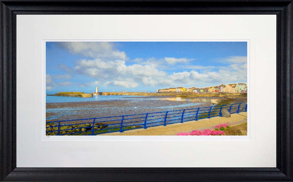 Co Down - Tides Out Donaghadee Frame Black Moulded 71X45