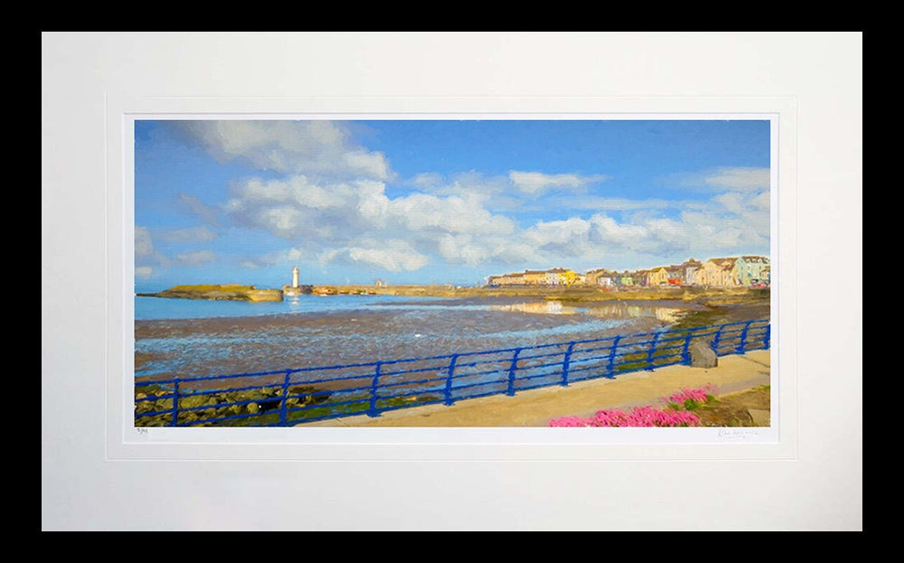 Co Down - Tides Out Donaghadee Flat Black Frame