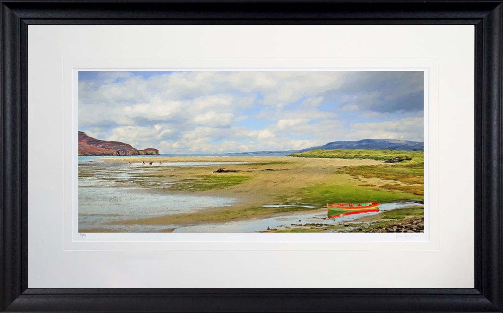 Co Donegal - Tides Out Dunfanaghy Frame Black Moulded 71X45