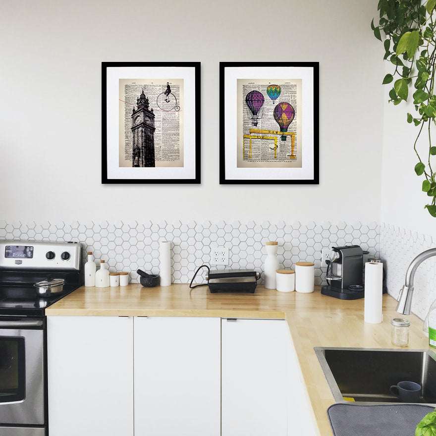 Print - Hot Air Balloons Over Harland And Wolff