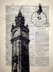 Tightrope Walker Over The Albert Clock Unframed