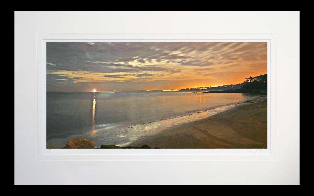 Co Down - Time For Reflection Helen's Bay Flat Black Frame