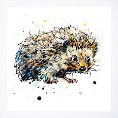 Print Open Edition Animals - Tiny Steps-30 x 30-White Box Frame (No Mount)