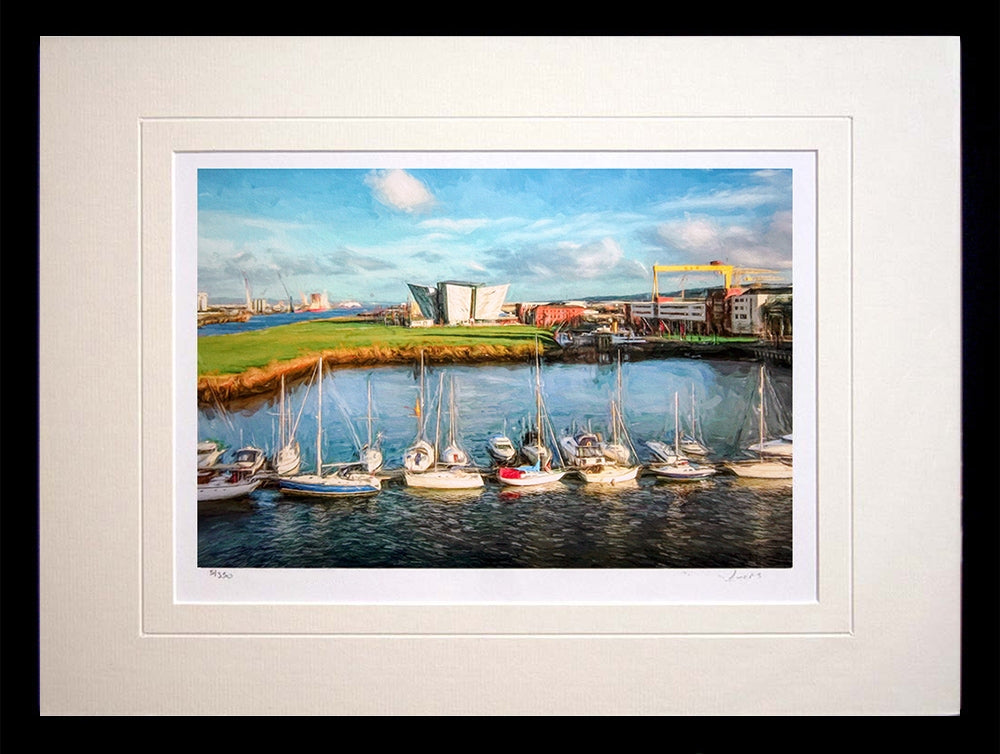 Belfast - The Titantic Quarter Frame Black Box 40X30