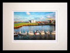 Belfast - The Titantic Quarter Frame Black Box 40X30
