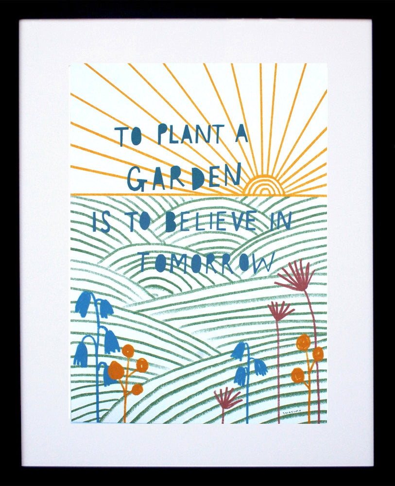 Other - To Plant A Garden Black Frame