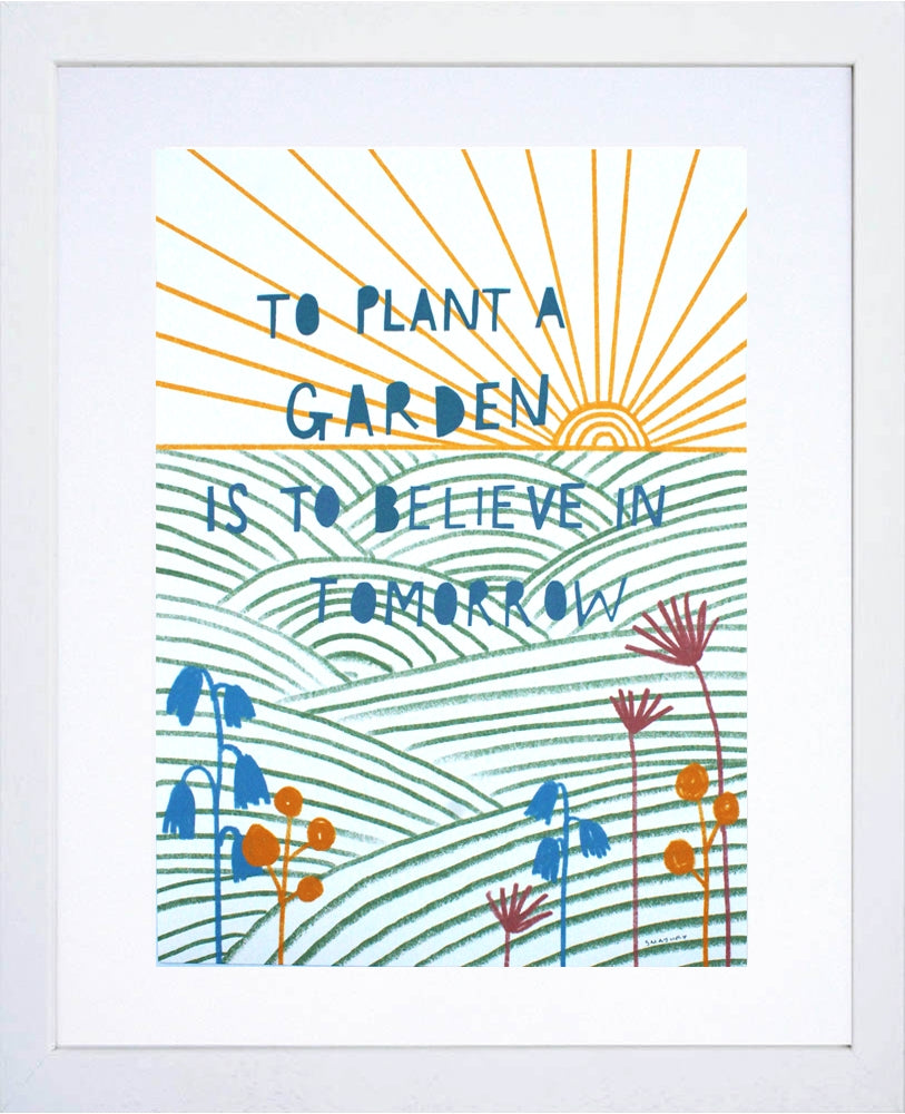 Other - To Plant A Garden White Frame