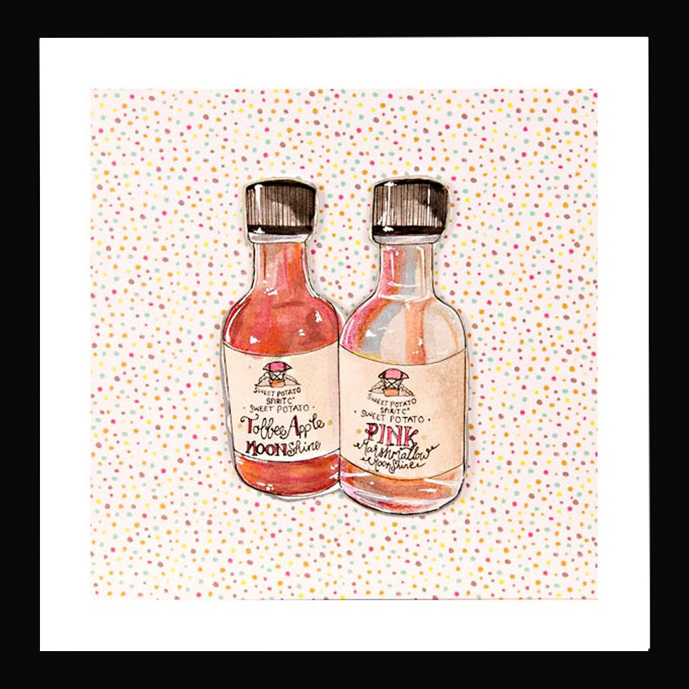 St Georges Market - Toffee & Apple Pink Marshmallow Framed