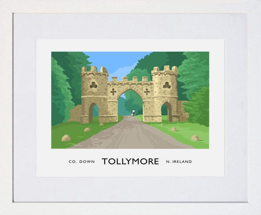 Co Down - Tollymore Frame White 40x30 With Mount