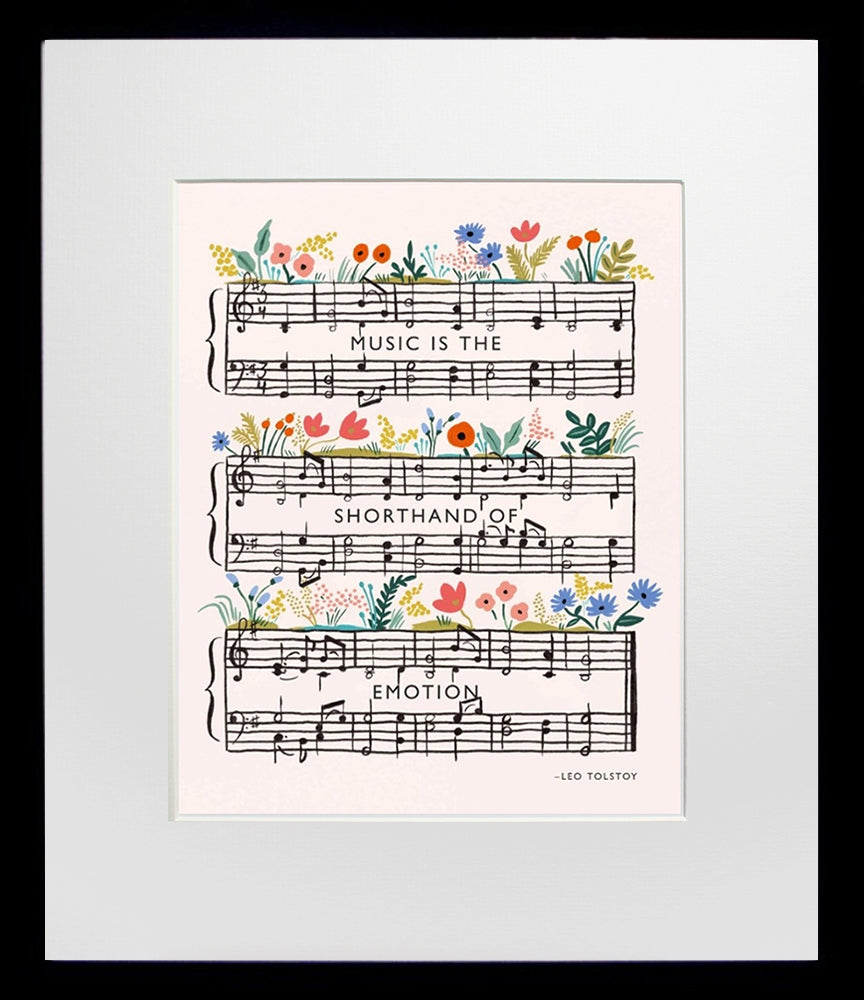 Tolstoy Quote Black Frame